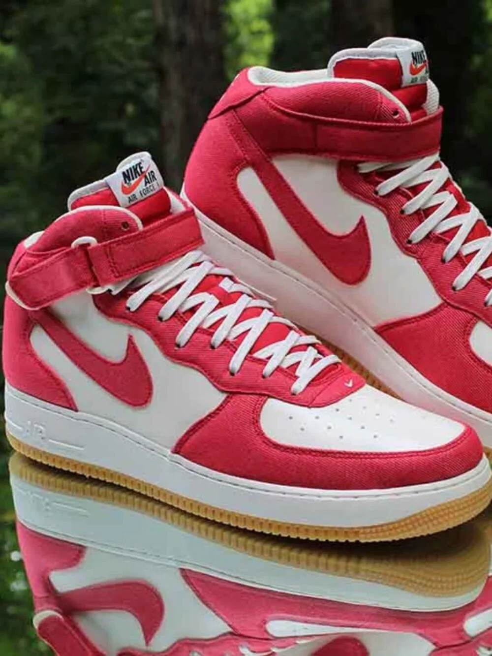 Nike Air Force 1 Mid University Red Sail Gum 2015